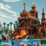 Minecraft blokképítmény, kreativitást ösztönző játék