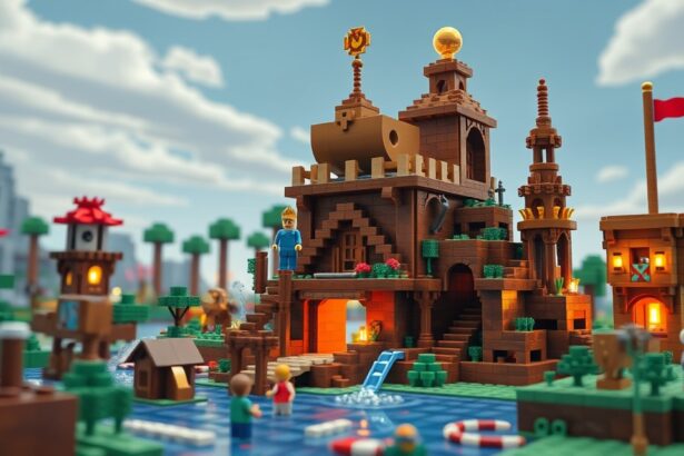 Minecraft blokképítmény, kreativitást ösztönző játék
