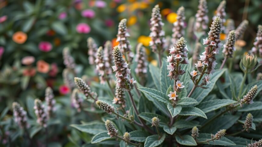 Illatos zsálya virágai, természetes immunerősítő növény.