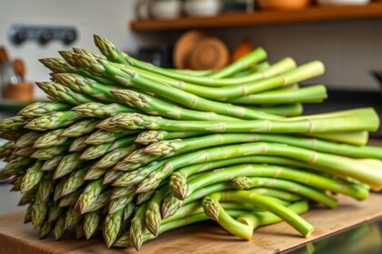 Friss spárga köteg egészséges táplálkozáshoz