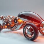 Pneumatikus motor sűrített levegővel működő futurisztikus jármű