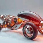 Pneumatikus motor sűrített levegővel működő futurisztikus jármű