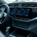 VW digitális klíma vezérlőpanel és kormánykerék