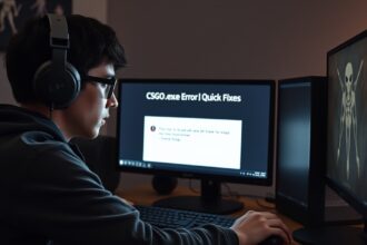 Játékos CSGO.exe hibát keres gyors megoldásokkal.