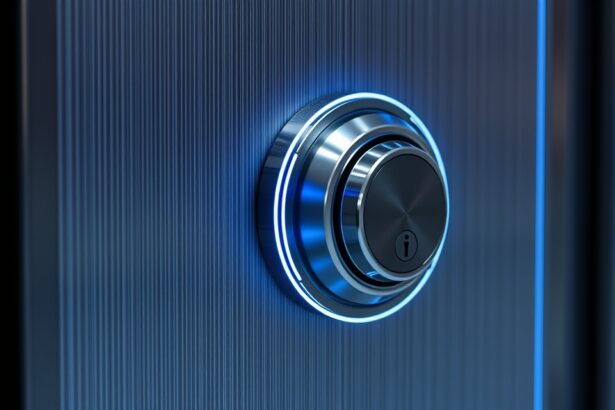 Elektromágneses ajtózár modern dizájnnal és világítással